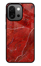 Red Marble Design OnePlus 13s Glass Case