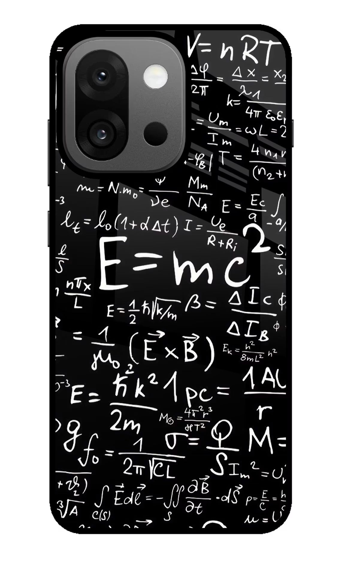 Physics Formula OnePlus 13s Glass Case Back Cover by Casekaro