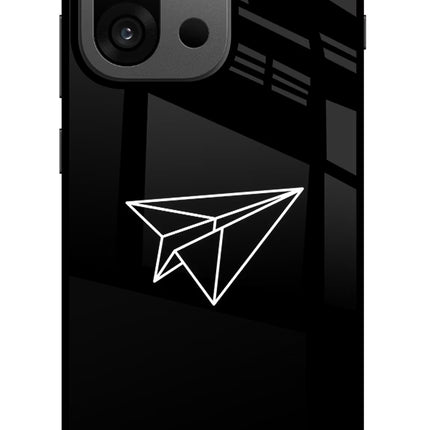 Paper Plane White OnePlus 13s Glass Case