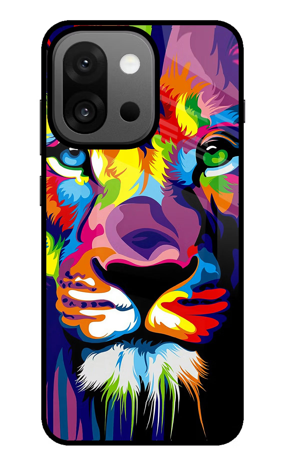 Lion OnePlus 13s Glass Case Back Cover by Casekaro