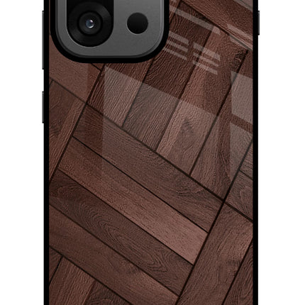 Wooden Texture Design OnePlus 13s Glass Case
