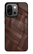 Wooden Texture Design OnePlus 13s Glass Case