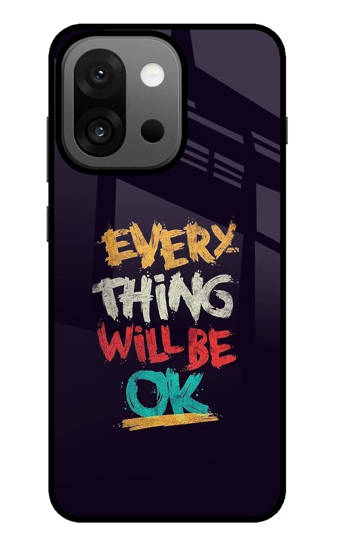 Everything Will Be Ok OnePlus 13s Glass Case Back Cover by Casekaro