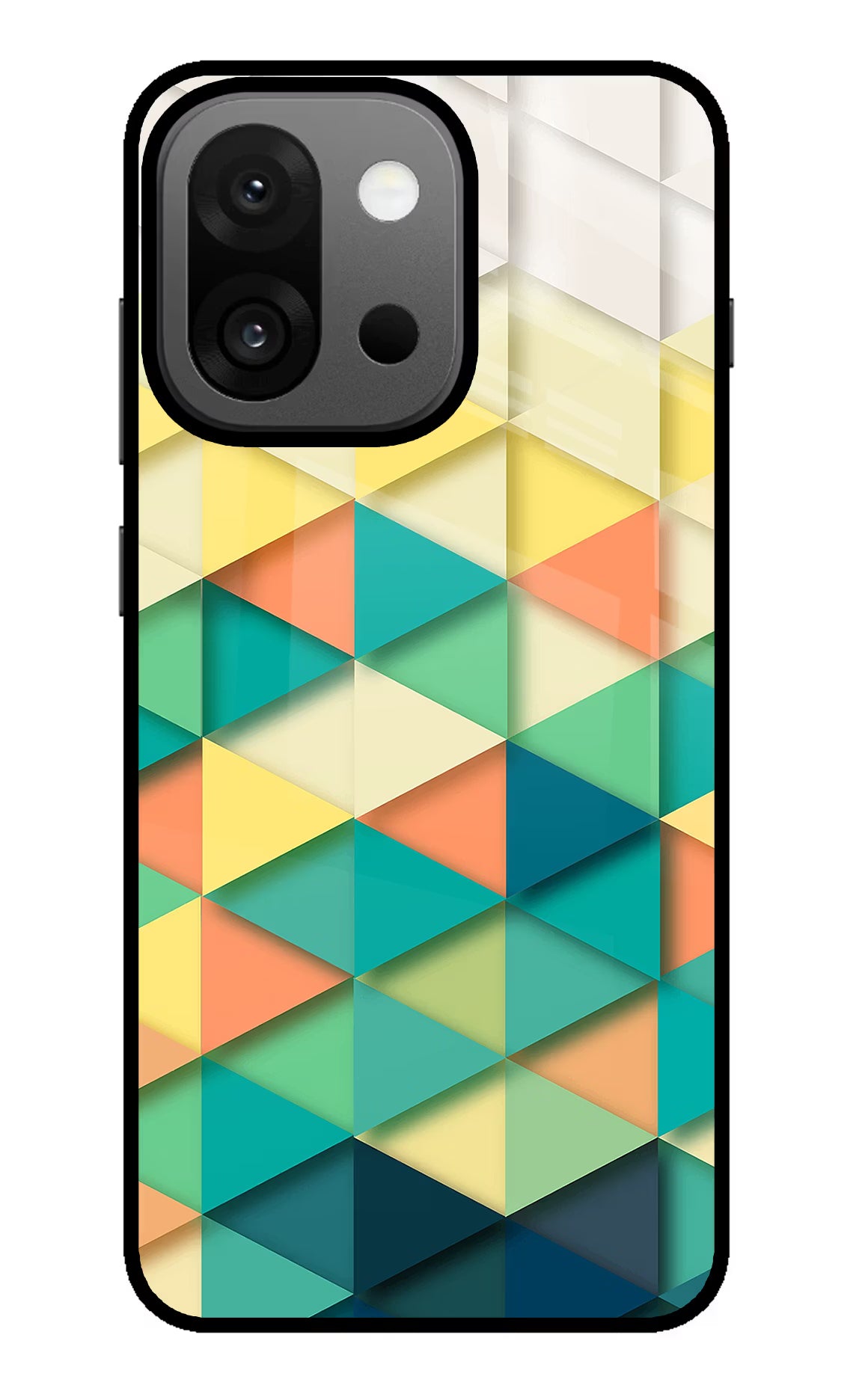 Abstract OnePlus 13s Glass Case Back Cover by Casekaro