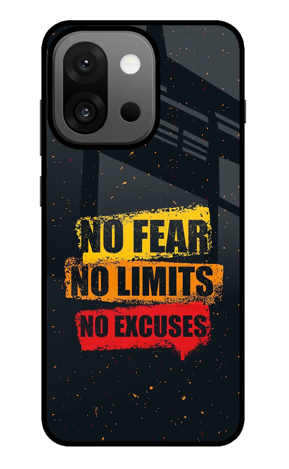 No Fear No Limits No Excuse OnePlus 13s Glass Case Back Cover by Casekaro