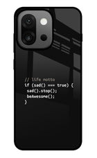Life Motto Code OnePlus 13s Glass Case