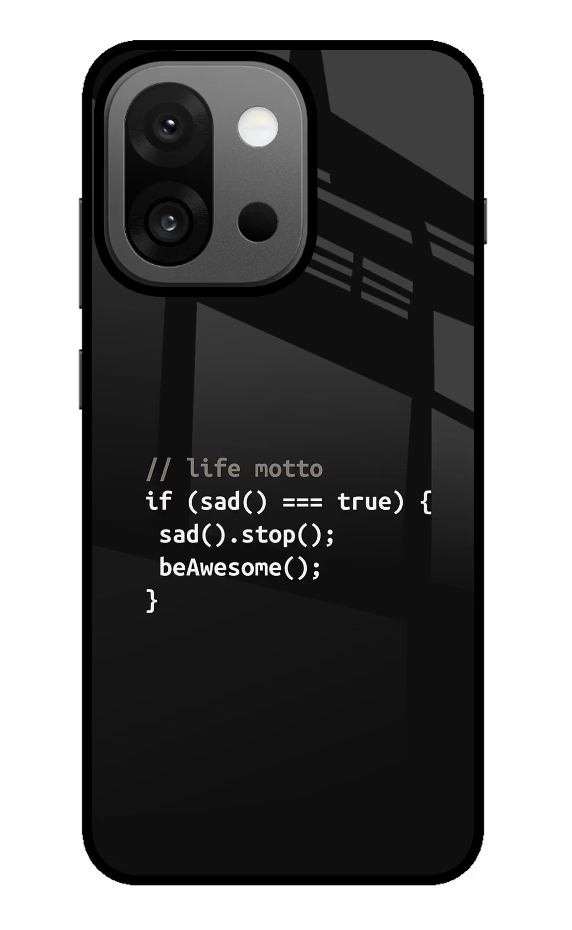 Life Motto Code OnePlus 13s Glass Case Back Cover by Casekaro