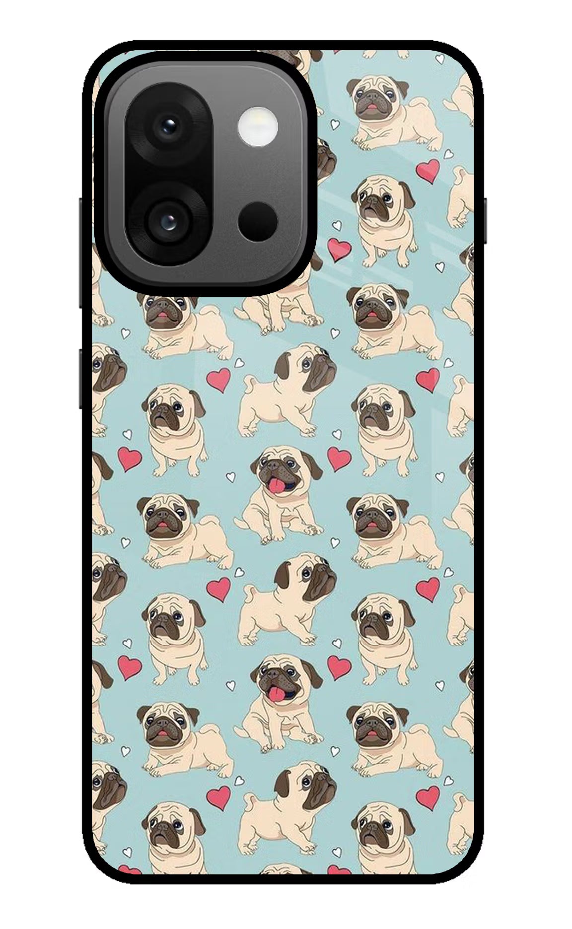 Pug Dog OnePlus 13s Glass Case Back Cover by Casekaro