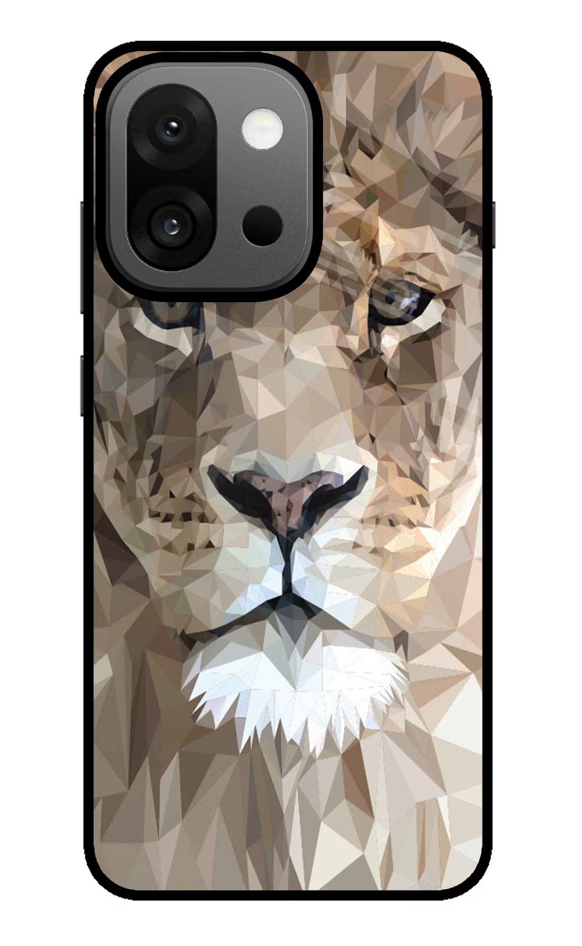 Lion Art OnePlus 13s Glass Case Back Cover by Casekaro