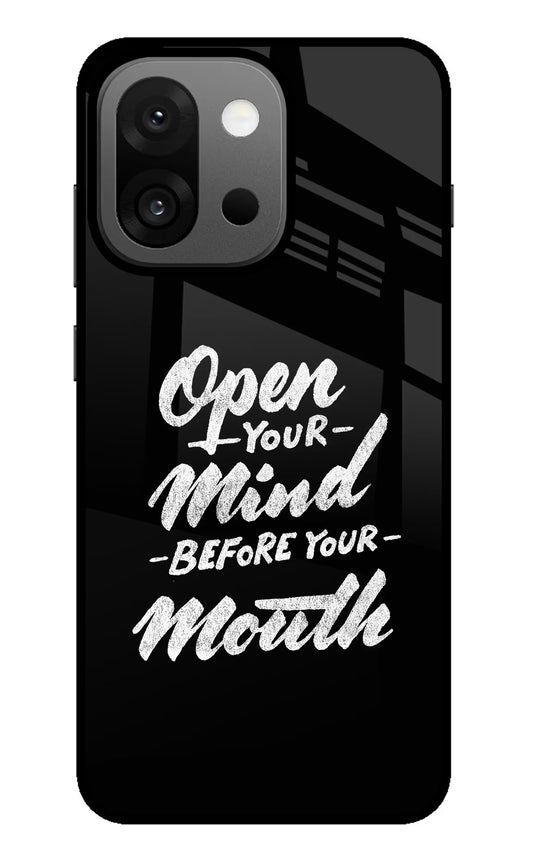 Open Your Mind Before Your Mouth OnePlus 13s Glass Case