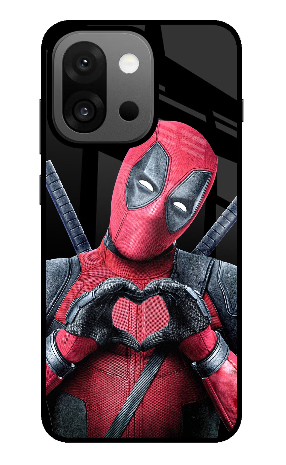 Deadpool OnePlus 13s Glass Case Back Cover by Casekaro