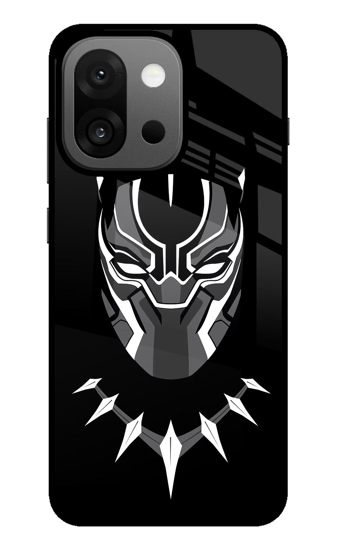 Black Panther OnePlus 13s Glass Case Back Cover by Casekaro