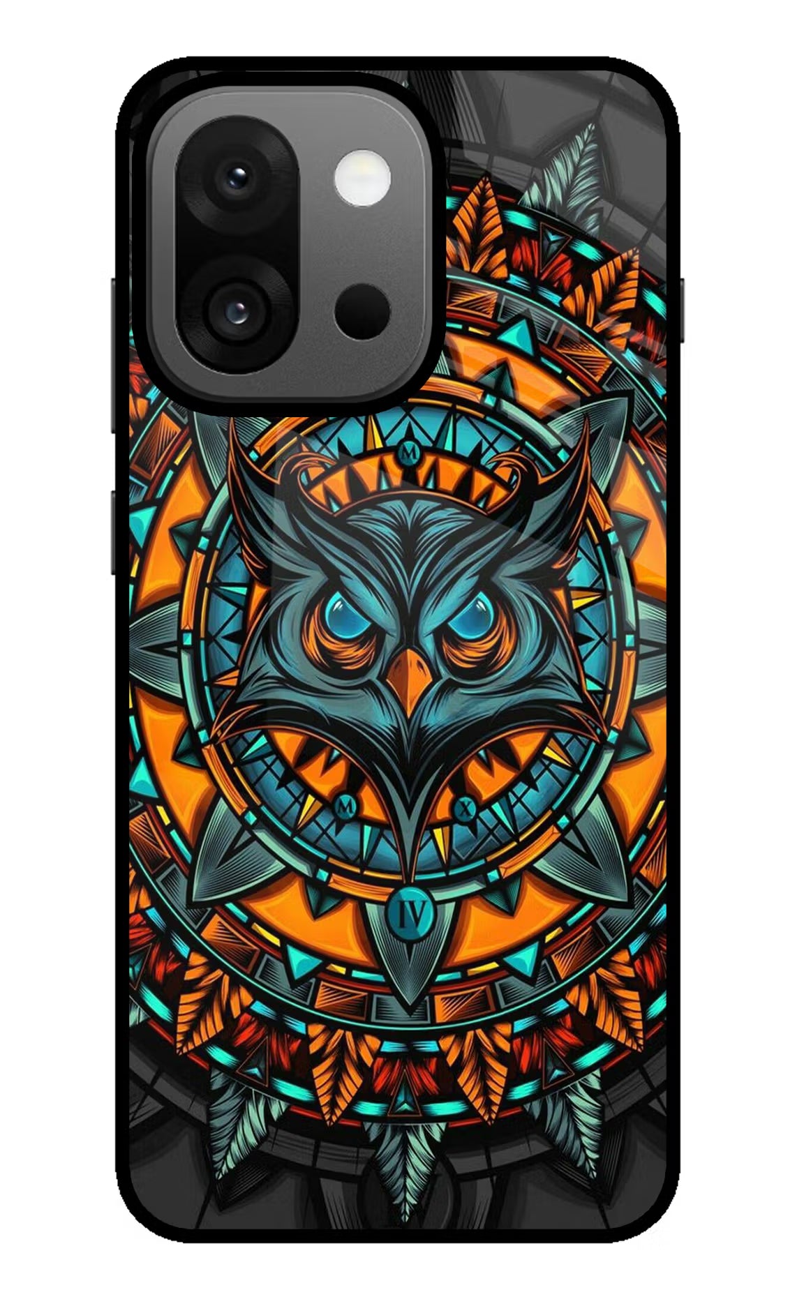Angry Owl Art OnePlus 13s Glass Case Back Cover by Casekaro