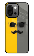 Sunglasses with Mustache OnePlus 13s Glass Case