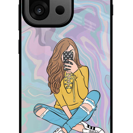 Selfie Girl OnePlus 13s Glass Case