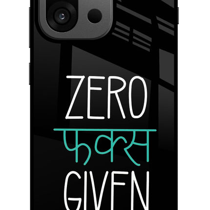 Zero Fucks Given OnePlus 13s Glass Case