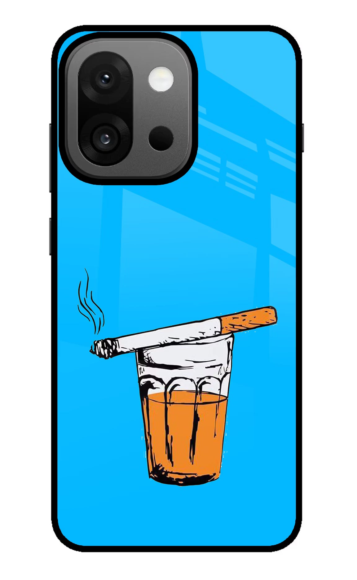 Chai Sutta OnePlus 13s Glass Case Back Cover by Casekaro