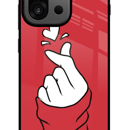 Korean Love Sign OnePlus 13s Glass Case