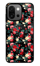 Rose Pattern OnePlus 13s Glass Case