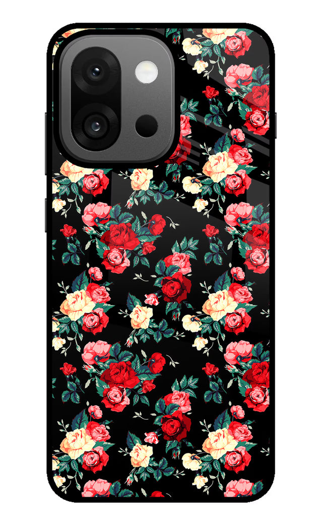 Rose Pattern OnePlus 13s Glass Case