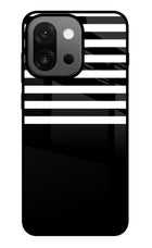 Black and White Print OnePlus 13s Glass Case