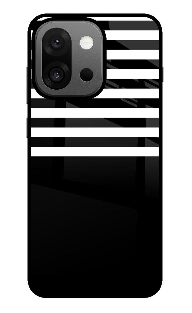 Black and White Print OnePlus 13s Glass Case