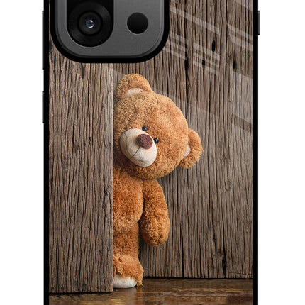 Teddy Wooden OnePlus 13s Glass Case