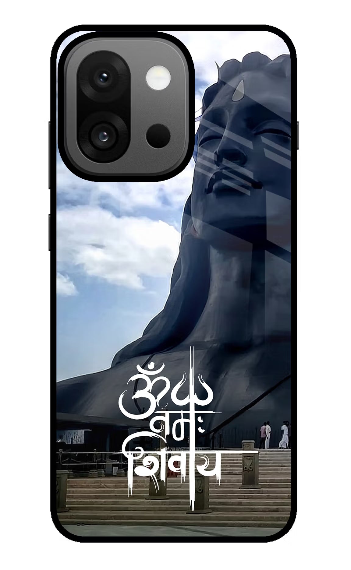 Om Namah Shivay OnePlus 13s Glass Case Back Cover by Casekaro