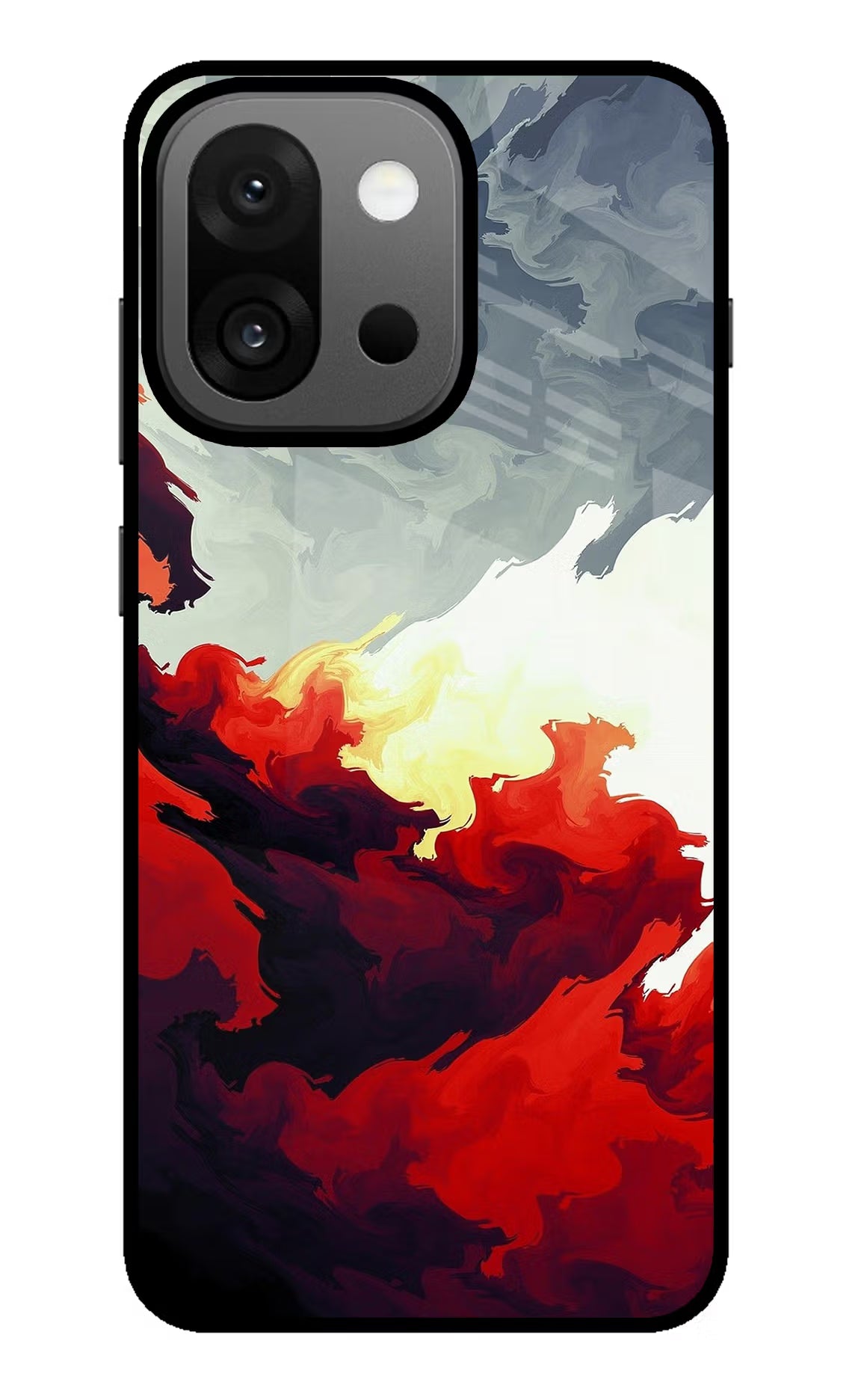 Fire Cloud OnePlus 13s Glass Case