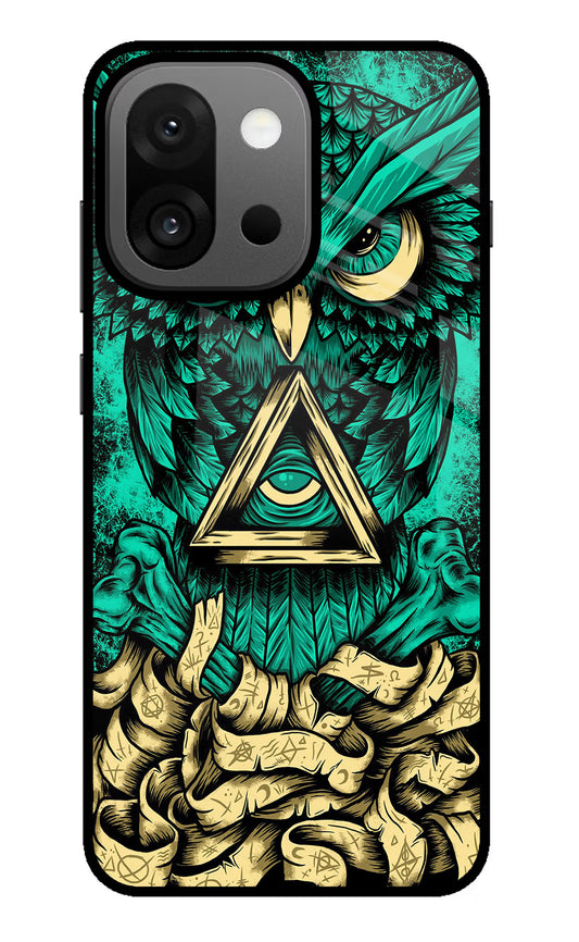 Green Owl OnePlus 13s Glass Case