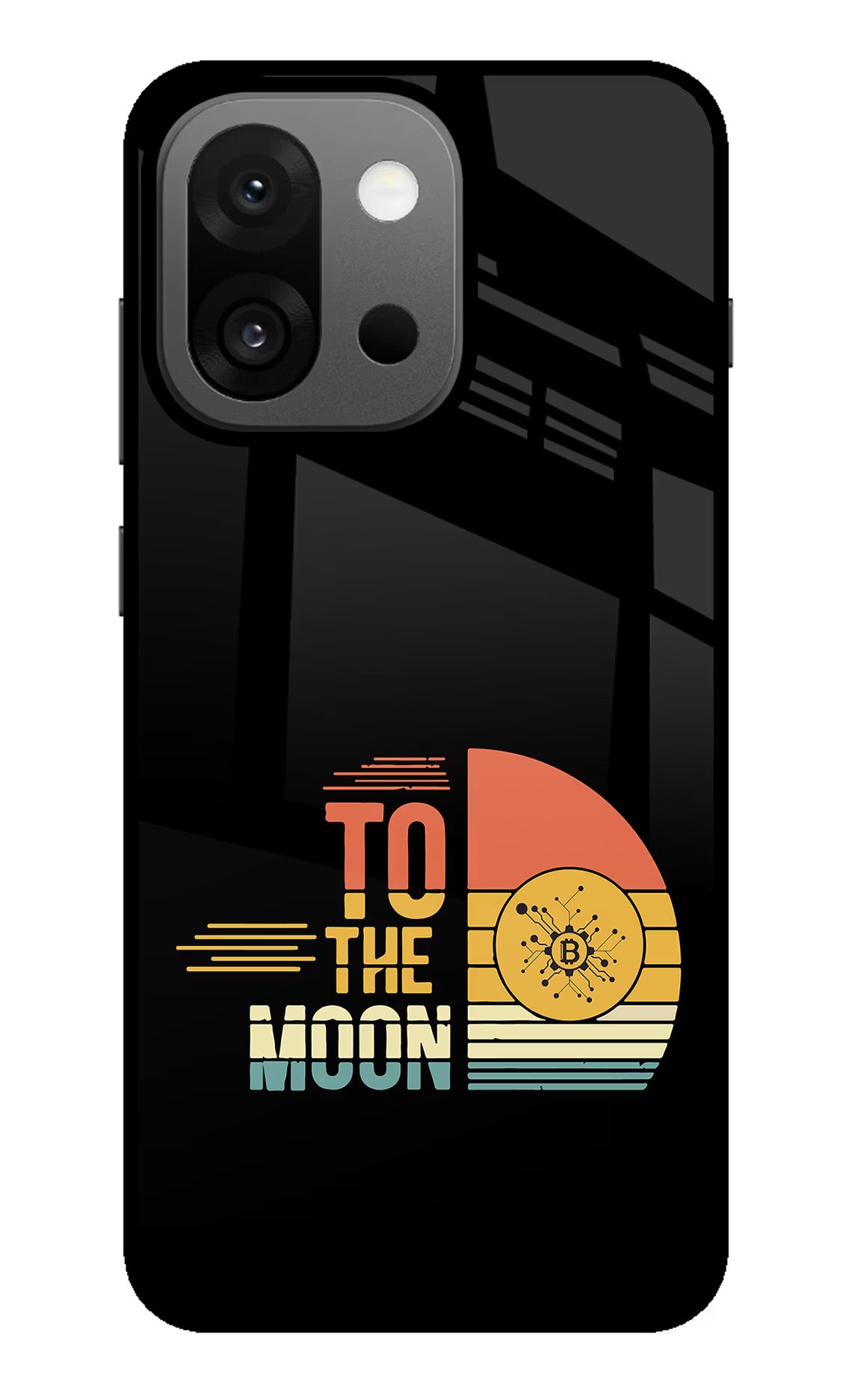 To the Moon OnePlus 13s Glass Case Back Cover by Casekaro