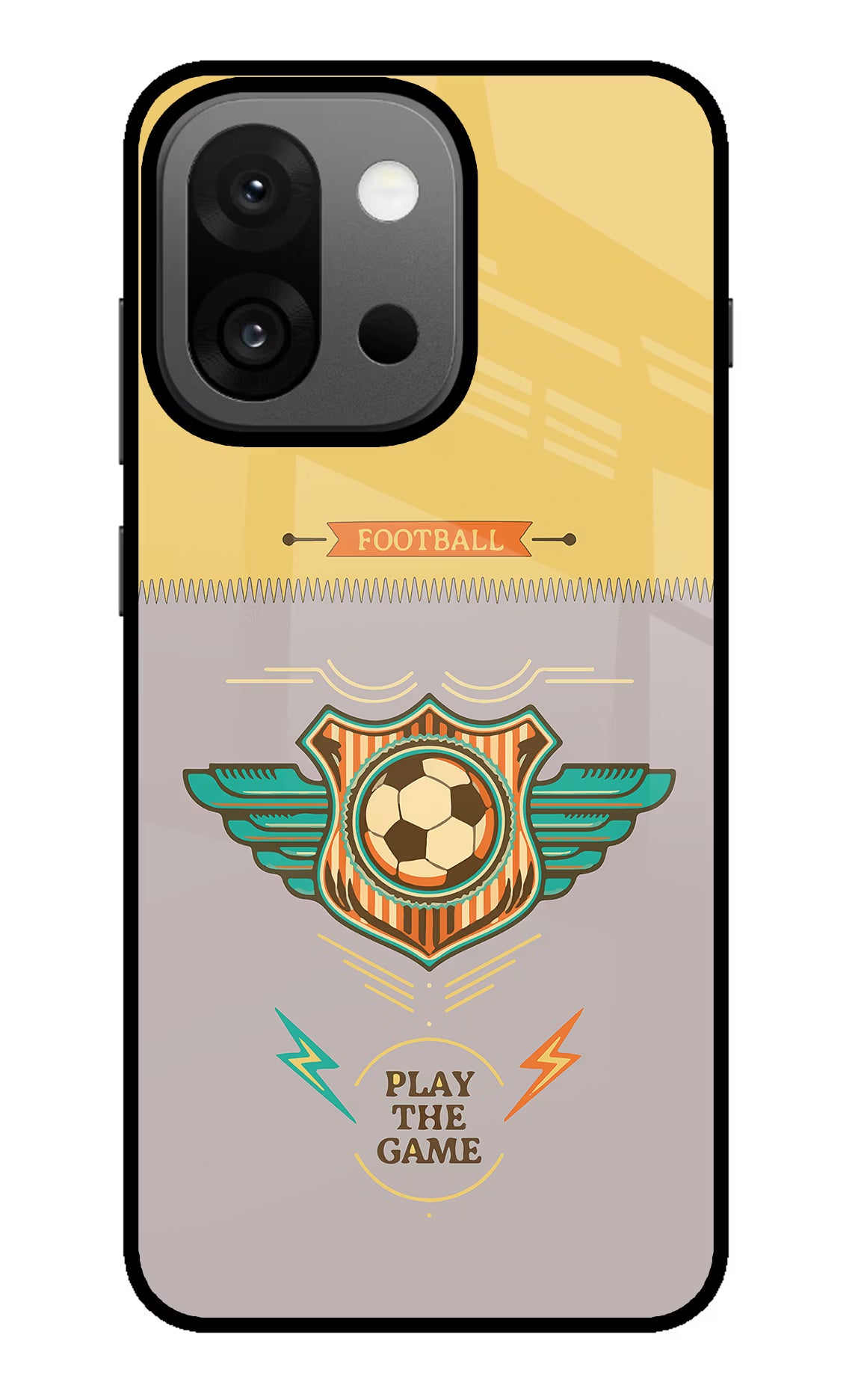 Football OnePlus 13s Glass Case Back Cover by Casekaro