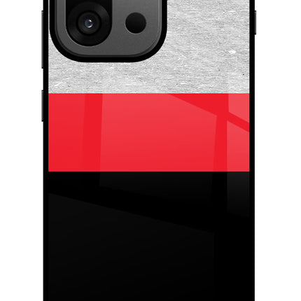 Tri Color Pattern OnePlus 13s Glass Case