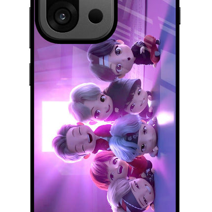 BTS Chibi OnePlus 13s Glass Case