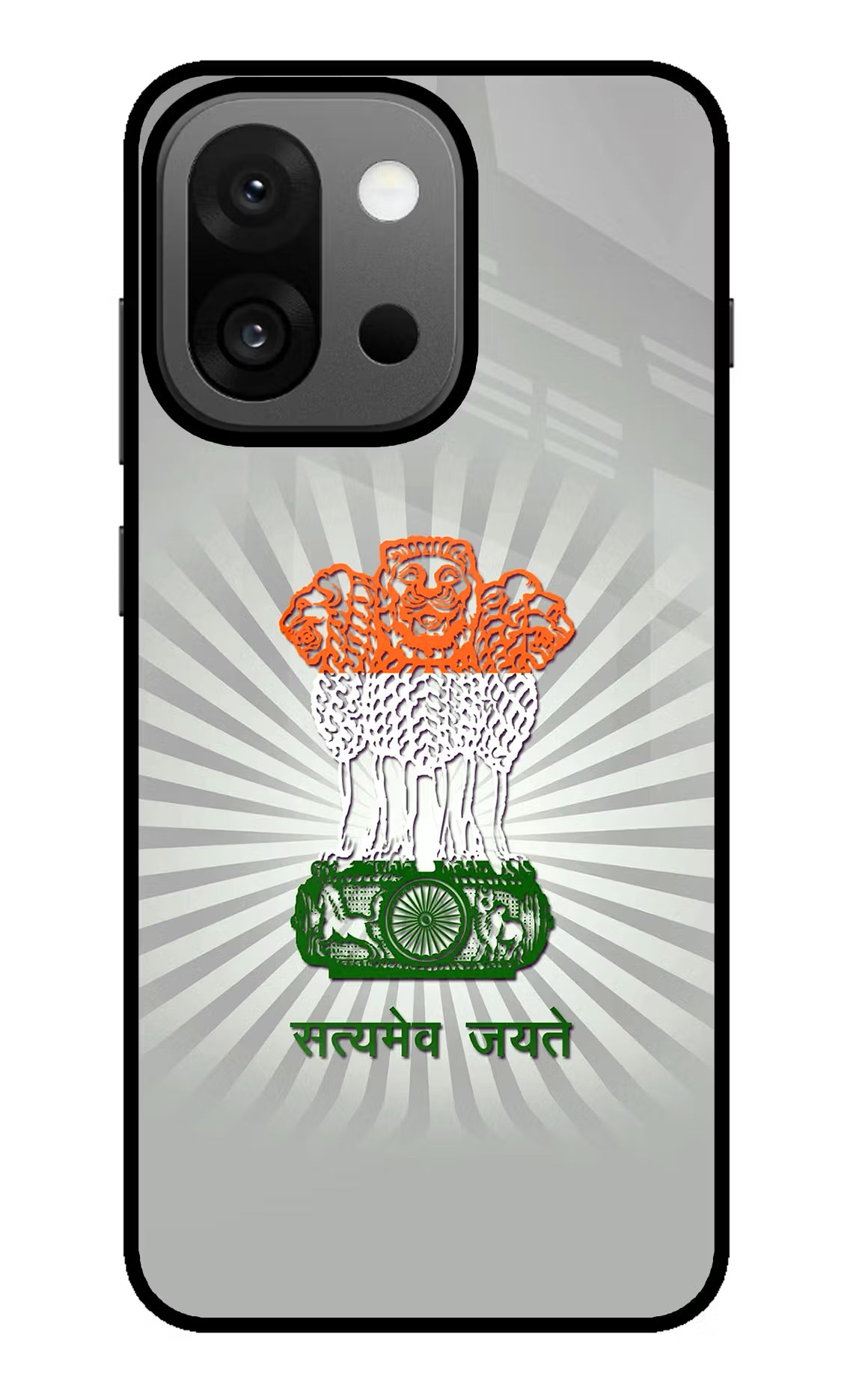 Satyamev Jayate Art OnePlus 13s Glass Case Back Cover by Casekaro