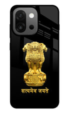 Satyamev Jayate Golden OnePlus 13s Glass Case