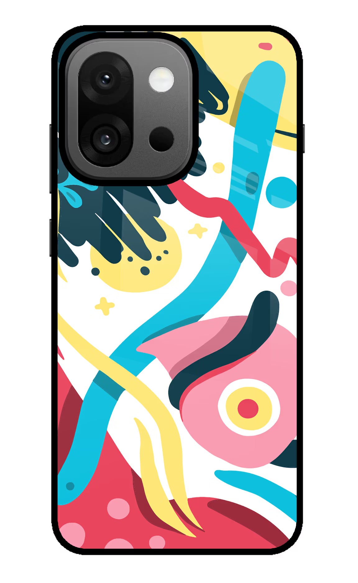 Trippy OnePlus 13s Glass Case Back Cover by Casekaro