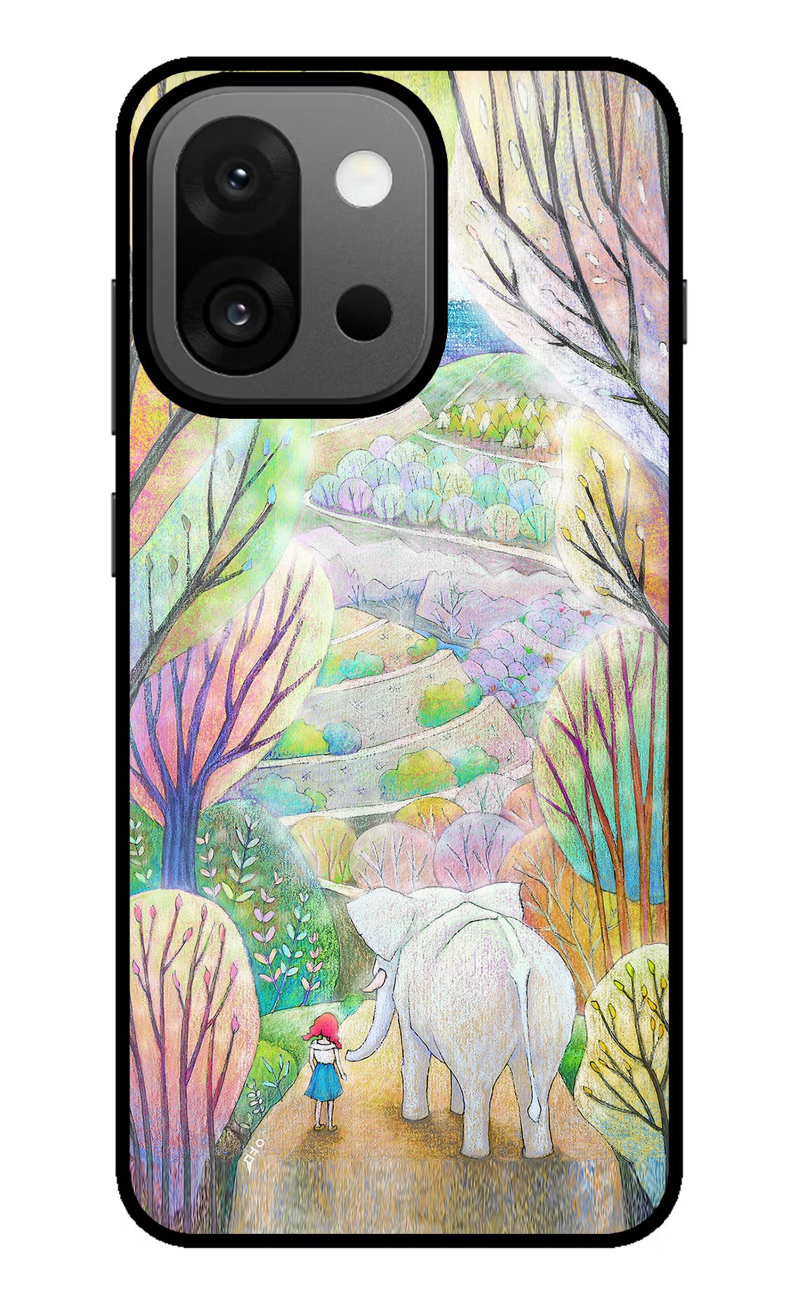 Nature Painting OnePlus 13s Glass Case Back Cover by Casekaro