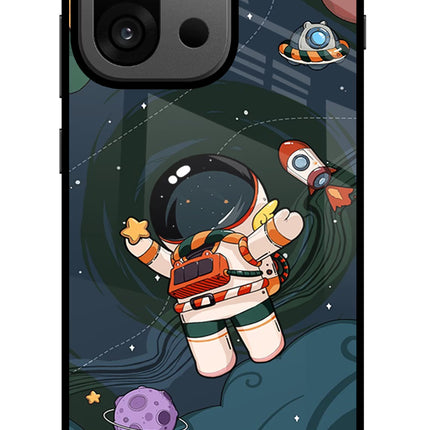 Cartoon Astronaut OnePlus 13s Glass Case