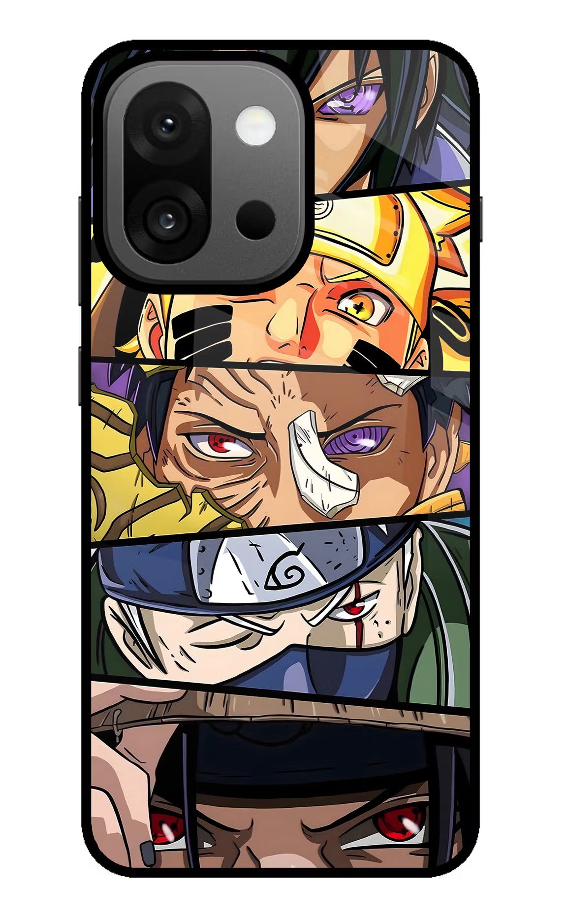 Naruto Character OnePlus 13s Glass Case Back Cover by Casekaro