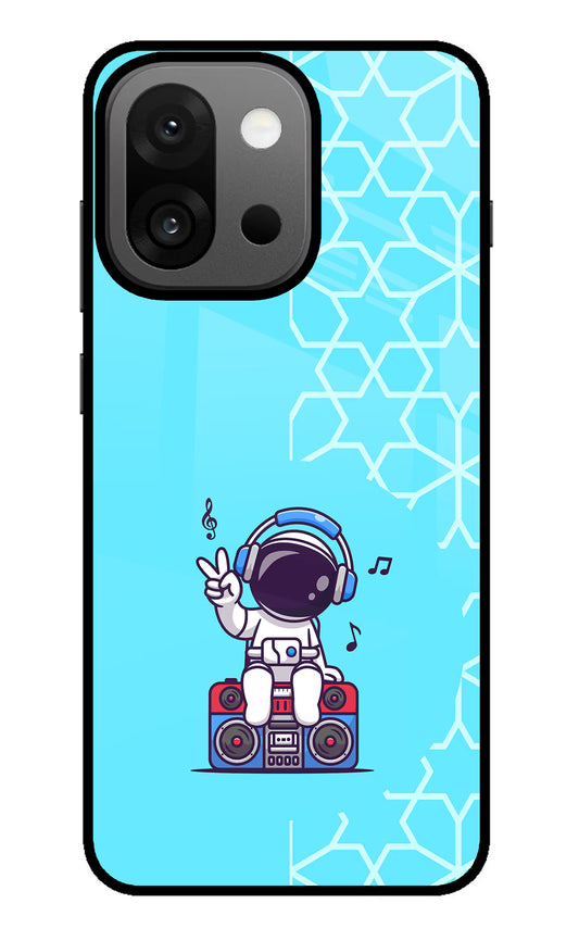 Cute Astronaut Chilling OnePlus 13s Glass Case