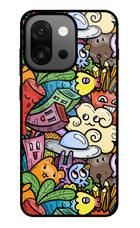 Veggie Doodle OnePlus 13s Glass Case