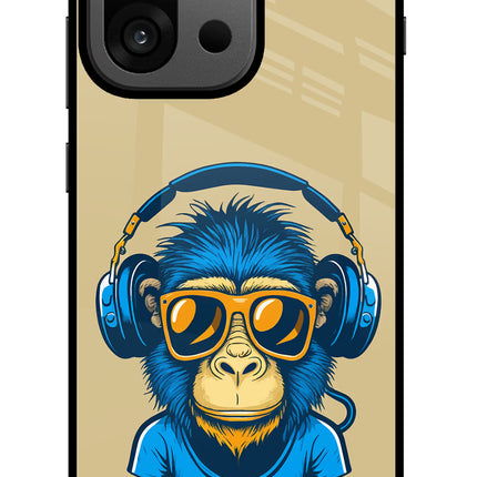 Monkey Headphone OnePlus 13s Glass Case