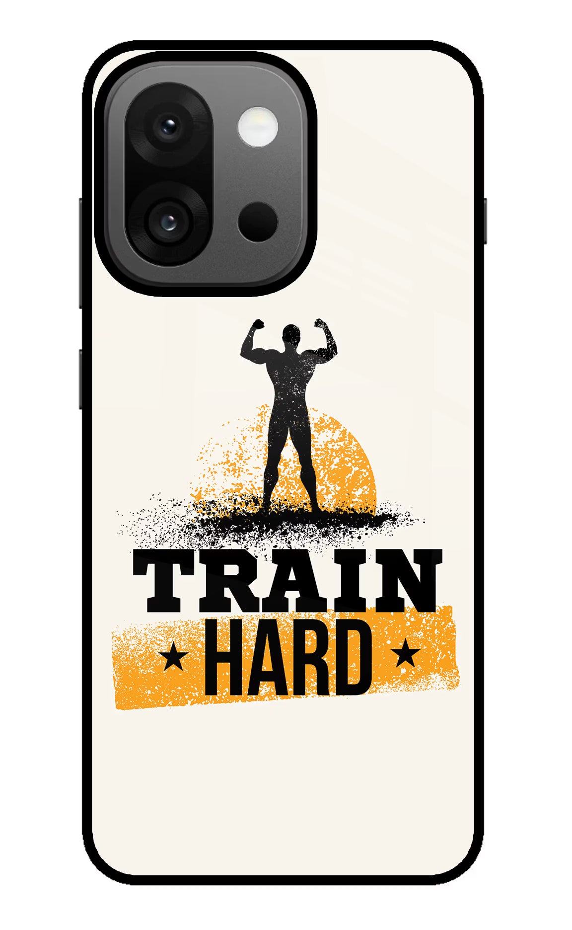 Train Hard OnePlus 13s Glass Case Back Cover by Casekaro