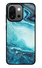 Blue Glitter Marble OnePlus 13s Glass Case