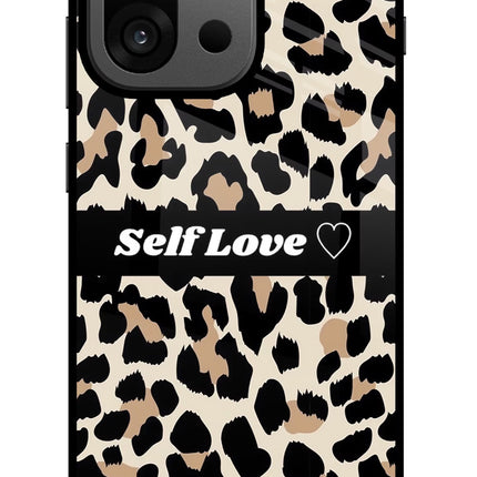 Leopard Print Self Love OnePlus 13s Glass Case