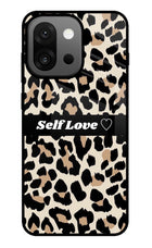 Leopard Print Self Love OnePlus 13s Glass Case