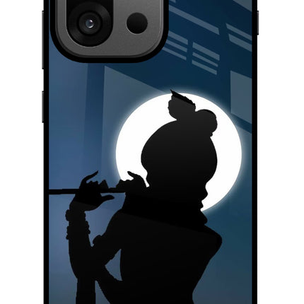 Shri Krishna Silhouette OnePlus 13s Glass Case