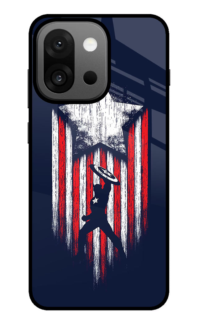 Captain America Marvel Art OnePlus 13s Glass Case