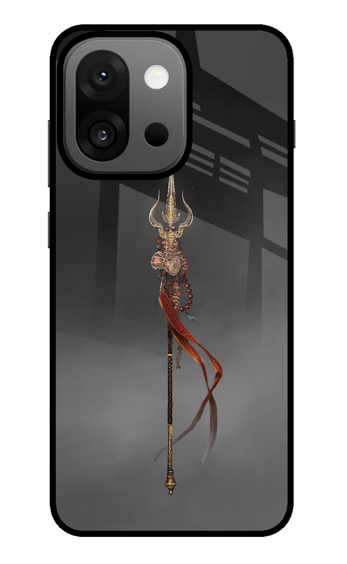 Shiv Trishul OnePlus 13s Glass Case Back Cover by Casekaro